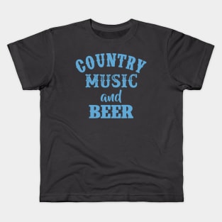 Country Music and Beer Kids T-Shirt